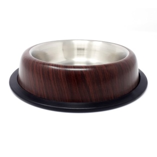 Wooden Finish Belly Pet Bowl