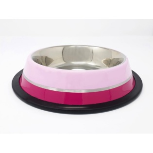 Dual Pink Pet Bowl