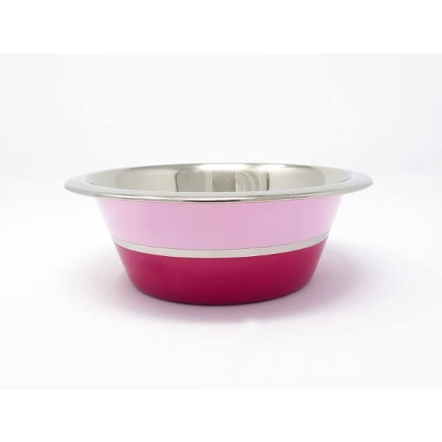 Dual Pink Feeding Bowl