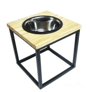 Natural Wood Single Diner Stand